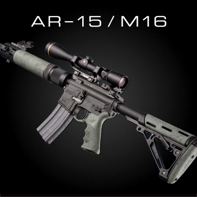 AR-15 / M16: 15° Vertical Polymer Grip - Black