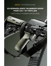 OverMolded Rubber Grips for AK-47 Rifles (Without Finger Grooves)