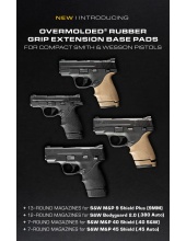 Smith & Wesson Rubber Grip Extension Base Pads