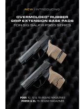 SIG P365 Series Rubber Grip Extension Base Pads