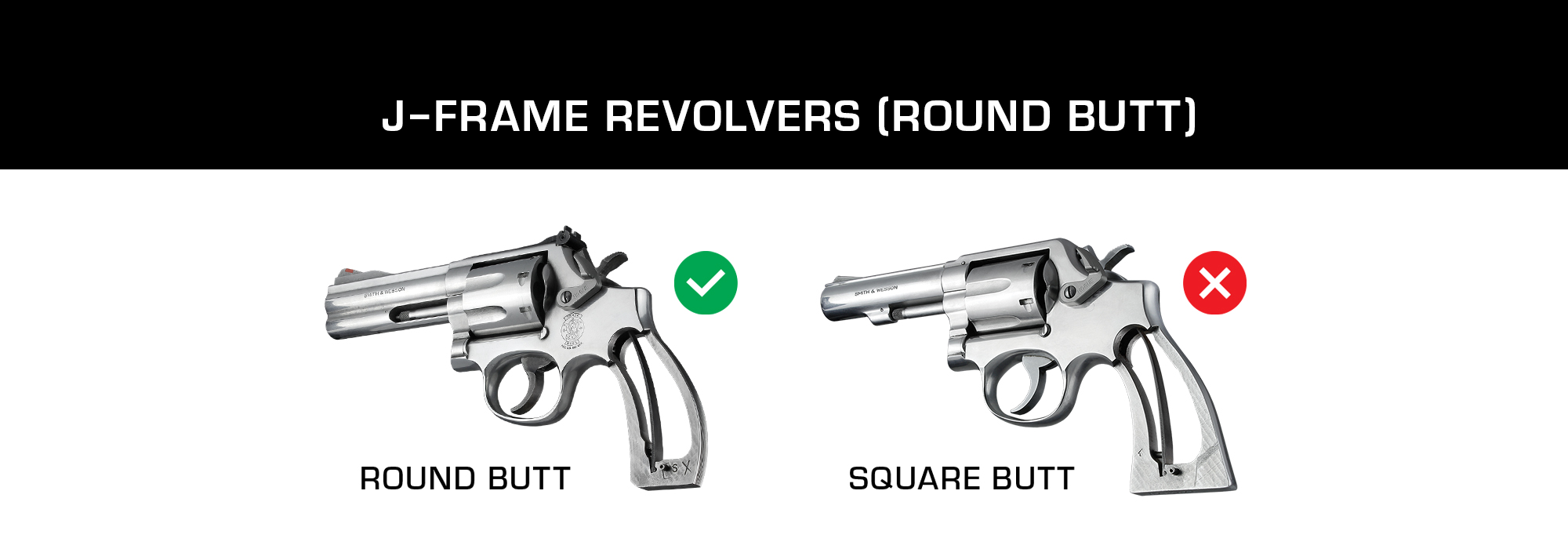 J-Frame Revolvers (Round Butt)