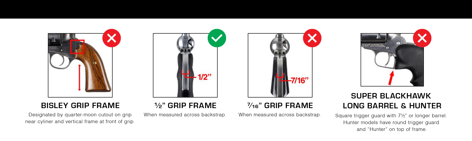 Blackhawk 1/2" Frame