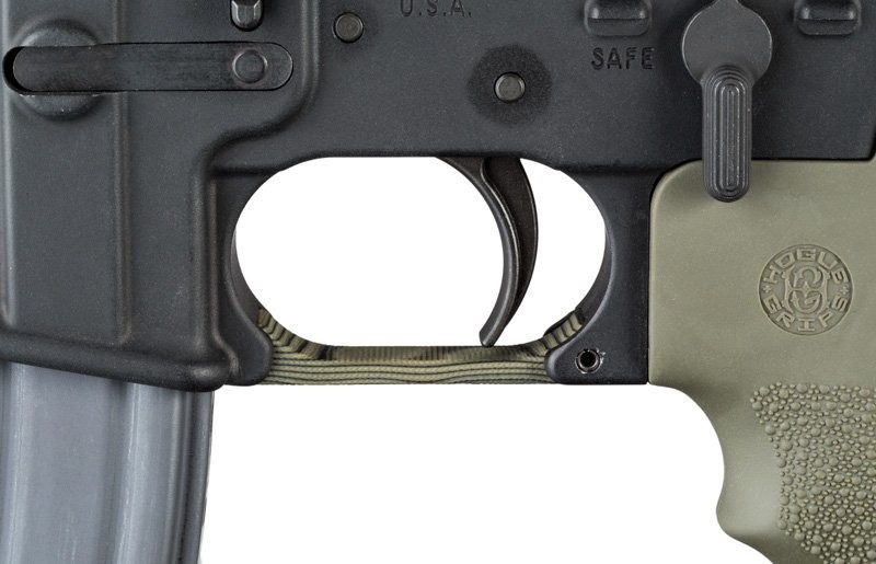 AR-15 / M16: G10 Trigger Guard (Straight) - G-Mascus Green.