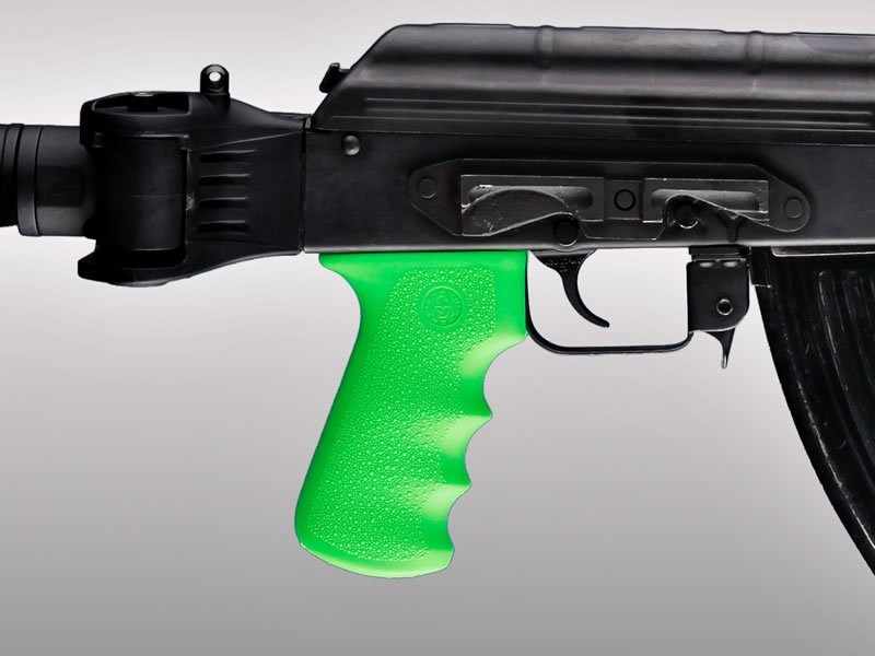 AK-47/AK-74 Rubber Grip with Finger Grooves Zombie Green.