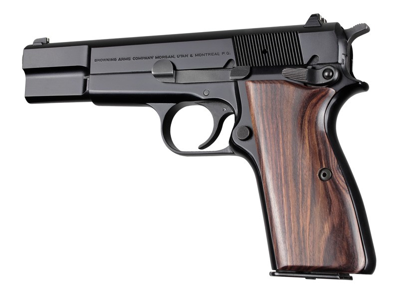 New wood grips for Browning Hi-Power 