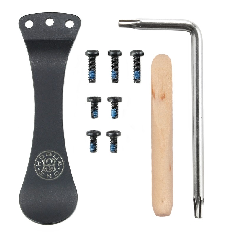 Spoon Pocket Clip & Torx Screw Kit - Black PVD Finish