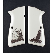 Browning Hi-Power Scrimshaw Ivory Polymer - Eagle w/Talons