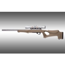Ruger 10-22 Tactical Thumbhole Stock .920 Barrel Channel Flat Dark Earth OverMolded Rubber