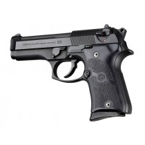 Beretta 92 Compact: OverMolded  Rubber Grip - Black