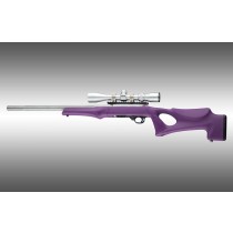 Ruger 10-22 Tactical Thumbhole Stock .920 Barrel Channel Purple OverMolded Rubber