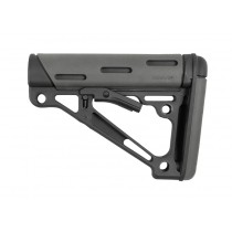 AR-15 / M16: OverMolded Collapsible Buttstock (Fits Commercial Buffer Tube) - Slate Grey
