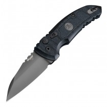 SIG A01-MicroSwitch Tactical Automatic Folder: 2.75" Wharncliffe Blade - Grey Cerakote Finish, Solid Black G10 Frame
