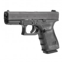 Wrapter Adhesive Grip for GLOCK 19, 19MOS, 23, 32 (Gen 4): Rubber (Grain Texture) - Black