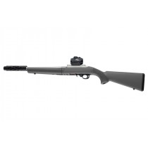 Ruger 10-22 Takedown Rubber OverMolded Stock with Standard Barrel Channel - Slate Grey