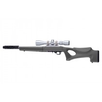 Ruger 10-22 Takedown Thumbhole Rubber OverMolded Stock with Standard Barrel Channel - Slate Grey
