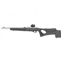 Ruger 10-22 Takedown Thumbhole Rubber OverMolded Stock with .920" Diameter Barrel Channel - Slate Grey