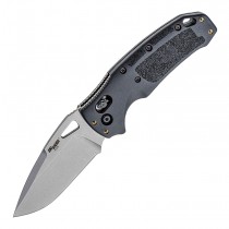 SIG K320 Nitron Manual Folder (KnifeCenter Exclusive): 3.5" Drop Point Blade - Tumbled Finish, Black Polymer Frame