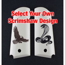 1911 Officers Model - Select Your Own Scrimshaw Design