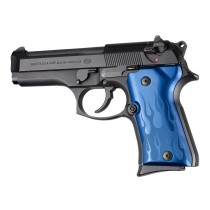 Beretta 92 Compact Flames Aluminum - Blue Anodize