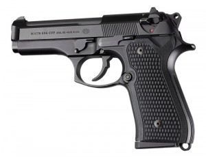Beretta 92FS Piranha Grip G10 - Solid Black