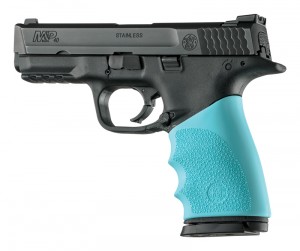 Smith & Wesson M&P 9mm / .357 SIG / .40 S&W: HandALL Hybrid Grip Sleeve - Aqua