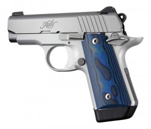 Kimber Micro .380: Smooth G10 Grip Panels (Ambi Safety) - G-Mascus Blue Lava