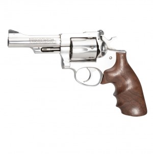Ruger Security Six: Smooth Hardwood Grip with Finger Grooves - Walnut Burl