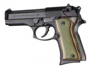 Beretta 92 Compact: Smooth Hardwood Grip - Lamo Camo