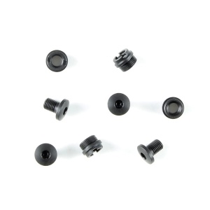 (4) Hex Head Screws & (4) Bushings - Black