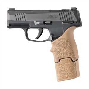 OverMolded® Rubber Grip Extension Base Pad (for 15-Round Magazines) - FDE