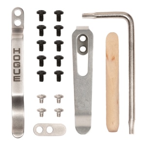 Pocket Clip & Torx Screw Kit - Stone Tumbled