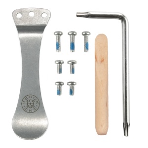 Pocket Clip & Torx Screw Kit - Stone Tumbled