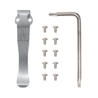 Pocket Clip & Torx Screw Kit - Stone Tumbled
