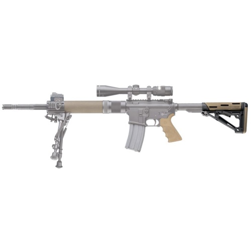 AR-15 / M16 Kit: OverMolded Beavertail Grip & Collapsible