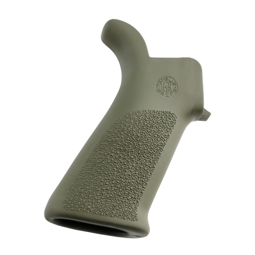 OverMolded® Rubber Beavertail Grip (No Finger Grooves) - OD Green