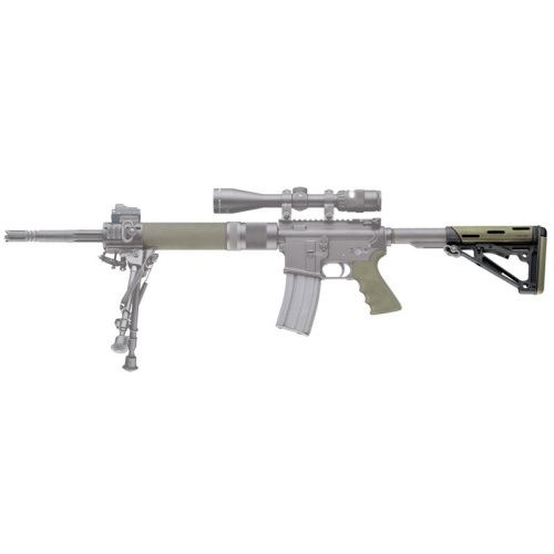 Hogue AR-15/M-16 OverMolded Collapsible Buttstock for Mil