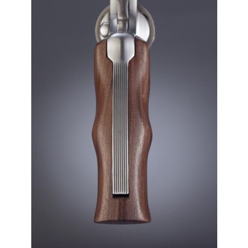 Colt Python: Smooth Hardwood Grip with Finger Grooves - Pau