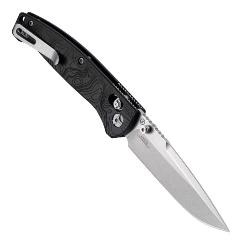 <span class="p_name">Mysto Manual Folder (Metal)</span><span class="p_stuffix">3.4" Drop Point Blade - Stone Tumbled</span><span class="p_subname">Black Diamond Richlite Frame</span>