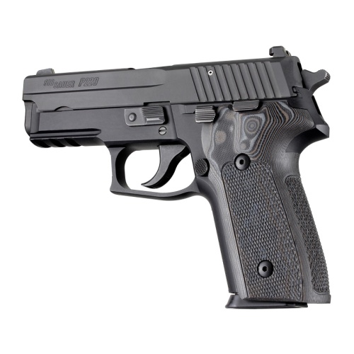 SIG Sauer P228 P229 Checkered G10 - G-Mascus Black/Gray SIG Sauer P228 P229 Checkered G10 - G-Mascus Black/Gray
