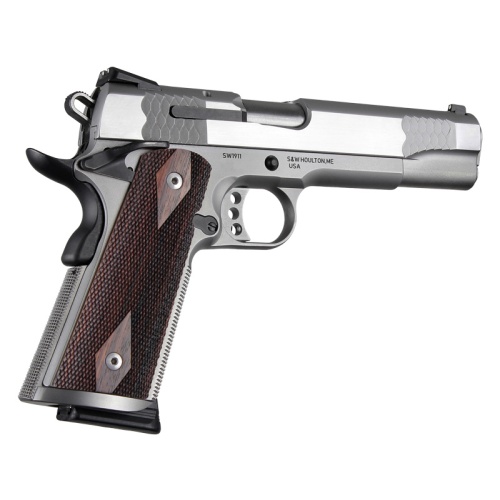 1911 Govt. Model Rosewood S&A/Techwell Mag Well, Ambi-Cut