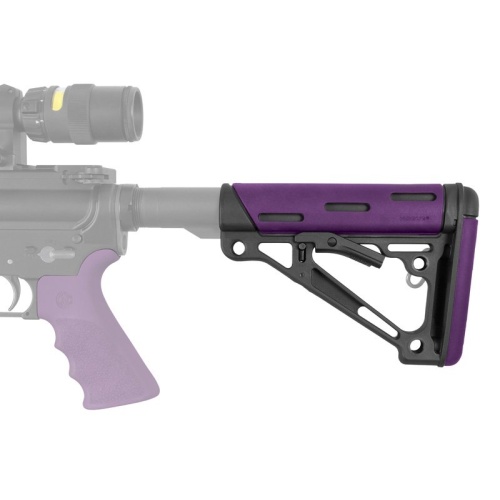 AR-15 / M16: OverMolded Collapsible Buttstock (Fits Mil-Spec
