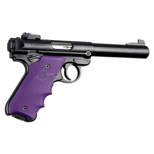 Ruger MK IV: Purple Rubber Grip with Finger Grooves